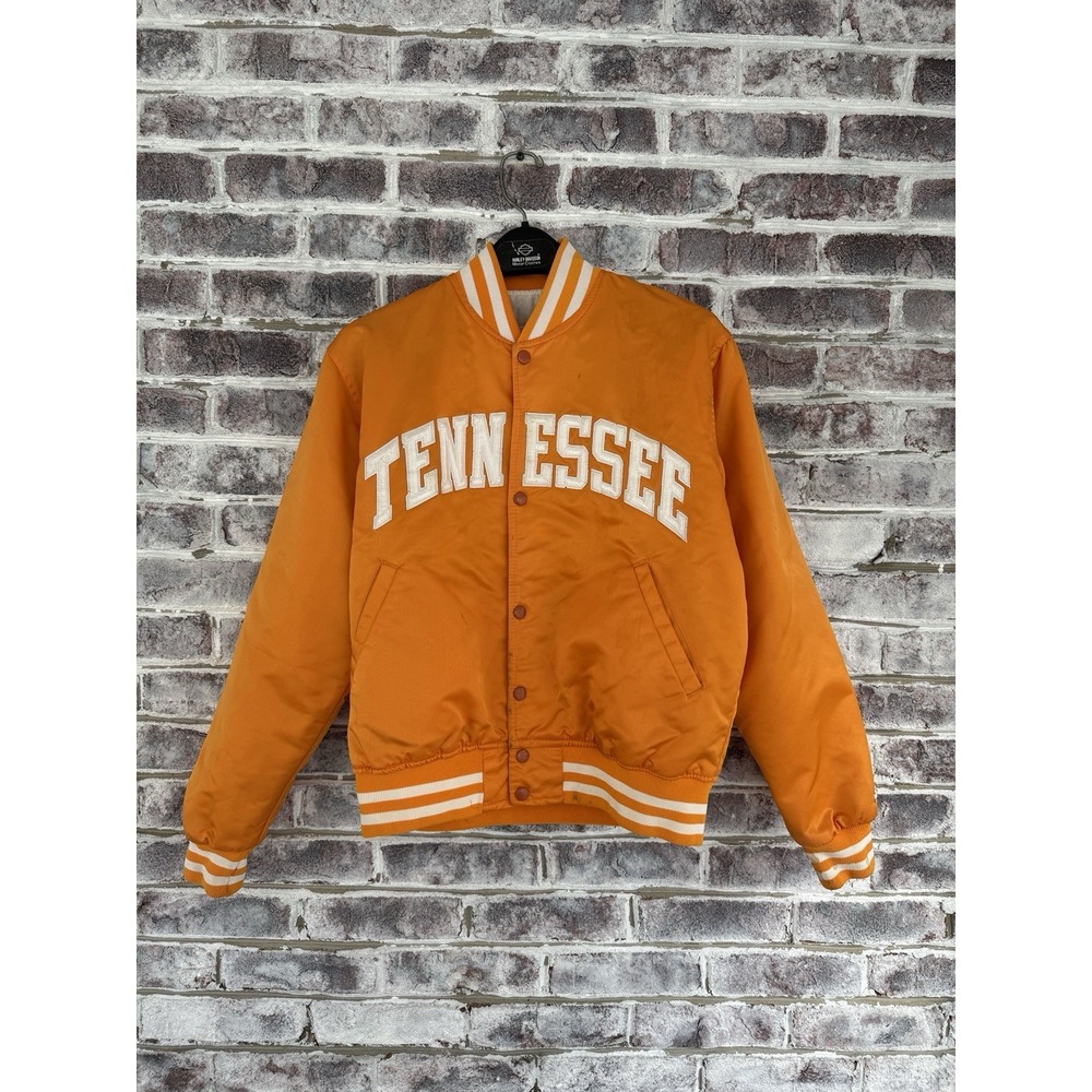 Vintage Tennessee Volunteers Satin Jacket Mens M Vols Satin Starter Orange